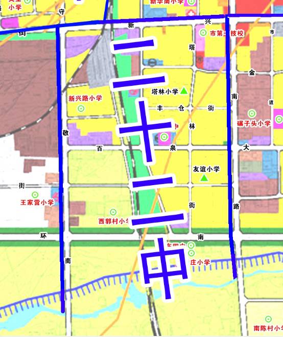 2017邢台市初中划片招生示意图公布!快看你家属于几中范围