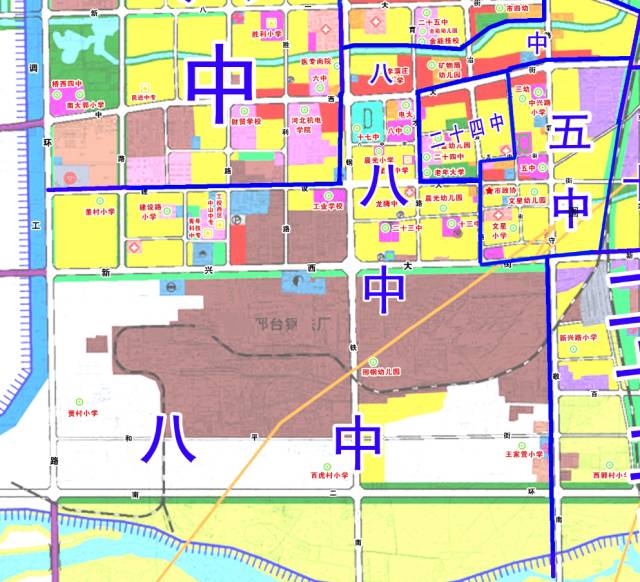 2020邢台市中学片区图图片