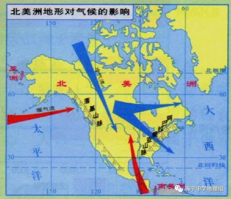 南北美洲气候分布图图片