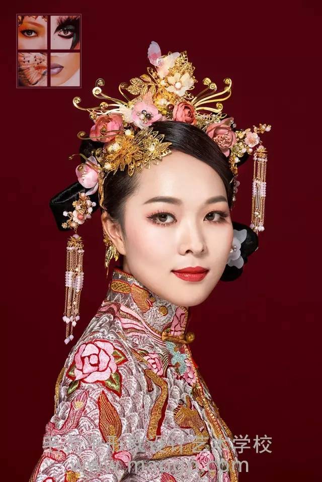 重庆毛戈平学校化妆造型全科班时尚新娘阶段外拍实践作品
