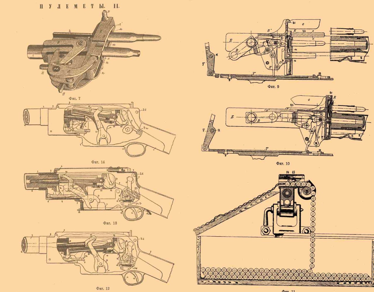 麦德森机枪的自动原理比较特殊,为枪管长后坐式,枪管后退的行程较大