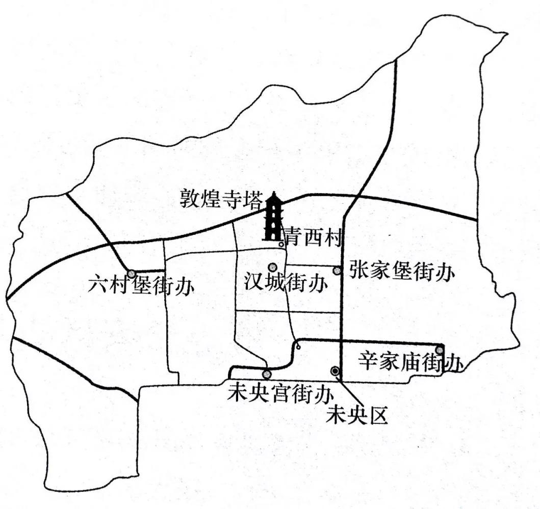 西安北郊未央区地图图片