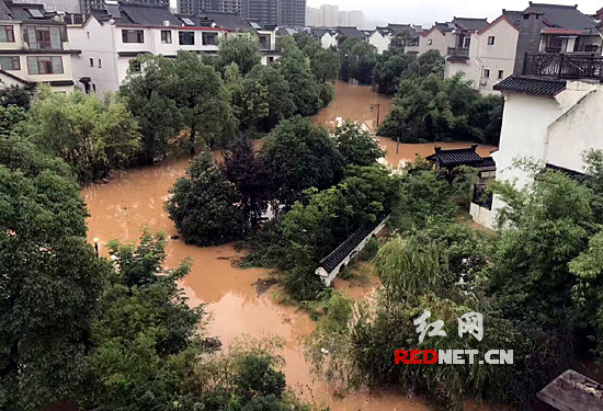 汀湘十里别墅被淹图片