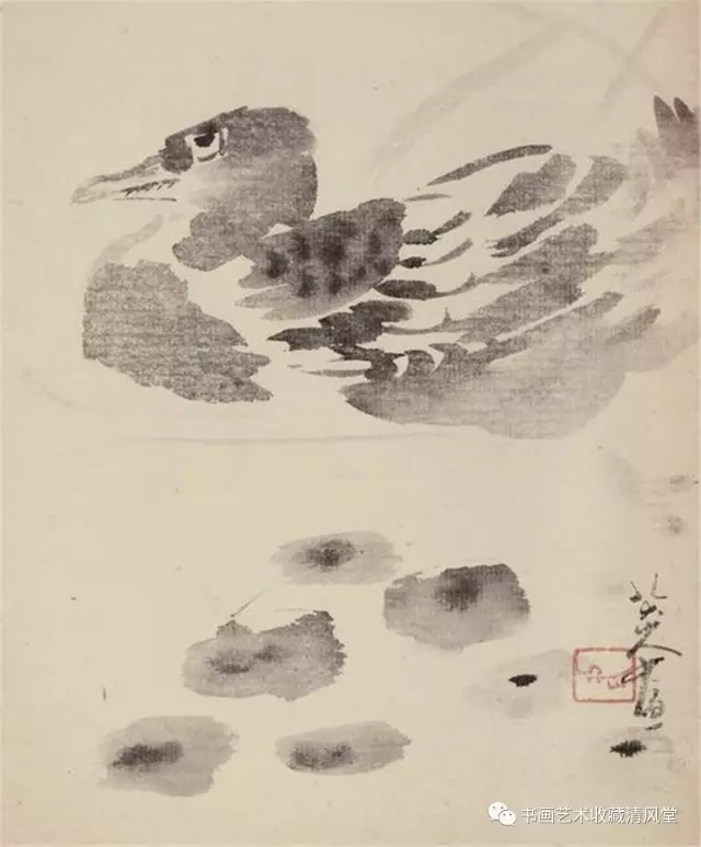 国画清风雅集:清 八大山人《花鸟册》