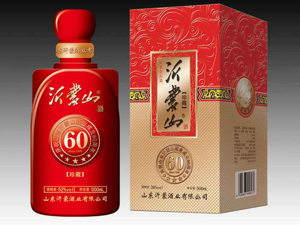 沂蒙山酒52度500ml红色图片
