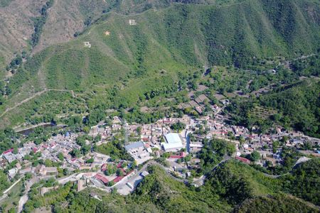 这是平西抗日根据地旧址北京门头沟区斋堂镇马栏村(6月15日摄.