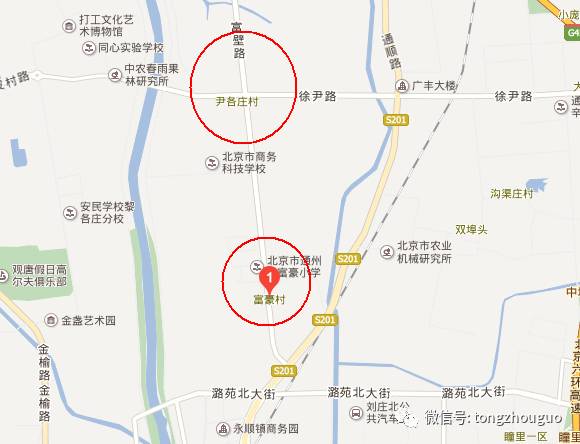 通州宋庄镇地图图片