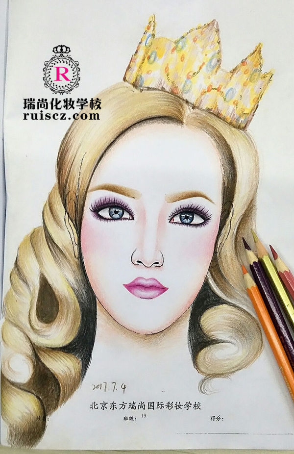 纸上化妆美人图作品赏析细腻的不止是妆面