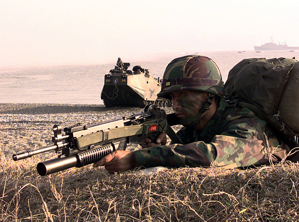 韩国k1突击步枪图片