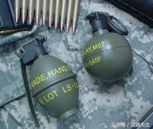 M67式延时杀伤手榴弹图片