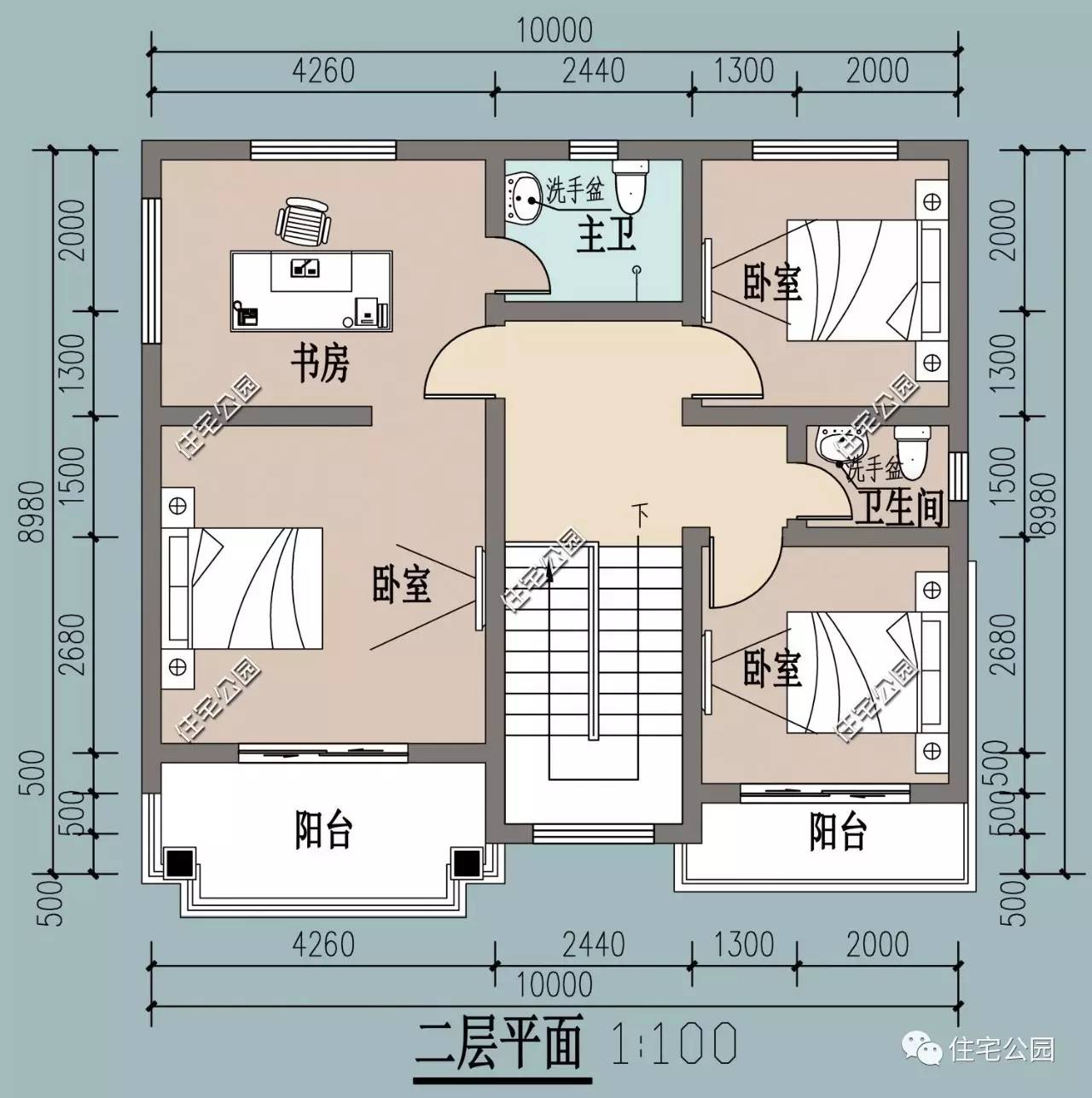 长10米宽9米建房图纸图片