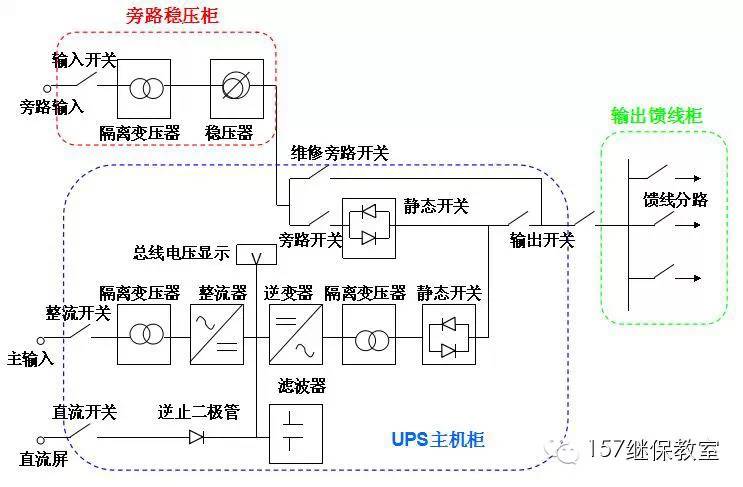 ups接线图原理图图片