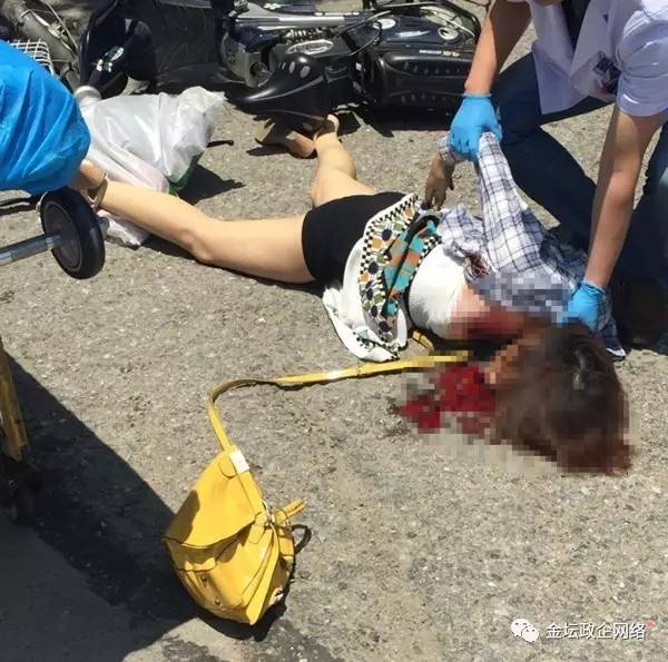 车祸女子当场死亡图片