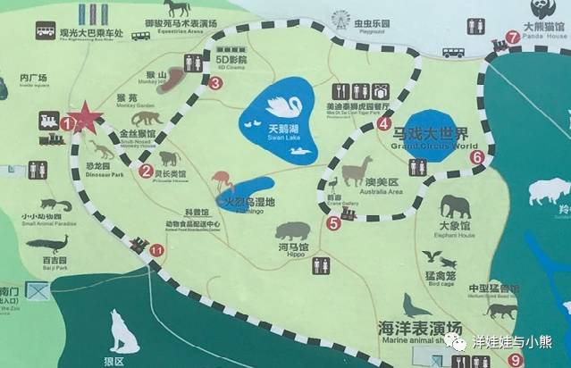 秦岭野生动物园平面图图片