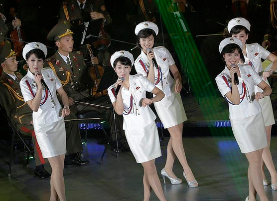 牡丹峰乐团五大美女图片