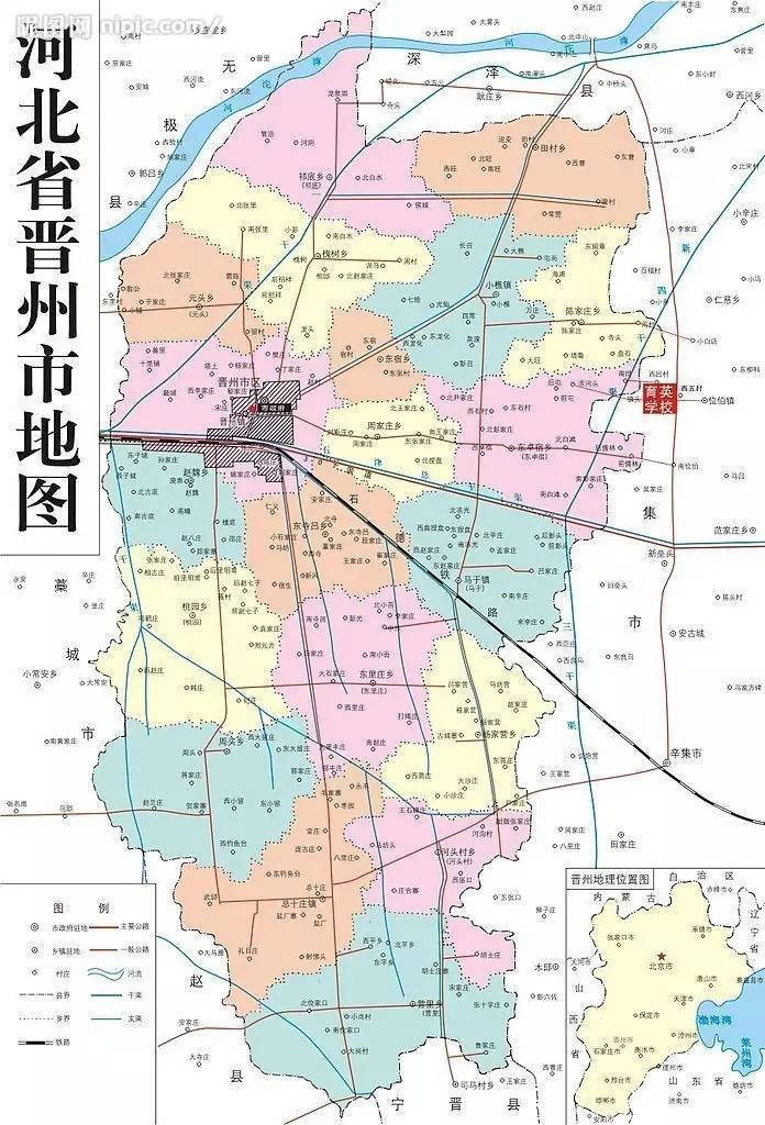 晋州市地图城镇图片