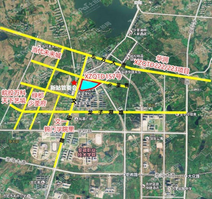 新城35億挺進肥東華南城32億肥西再擴版圖縣域土拍又驚豔合肥