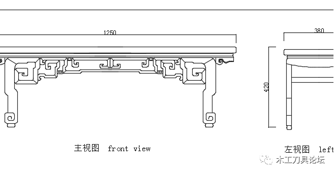 明清家具床凳类cad图集