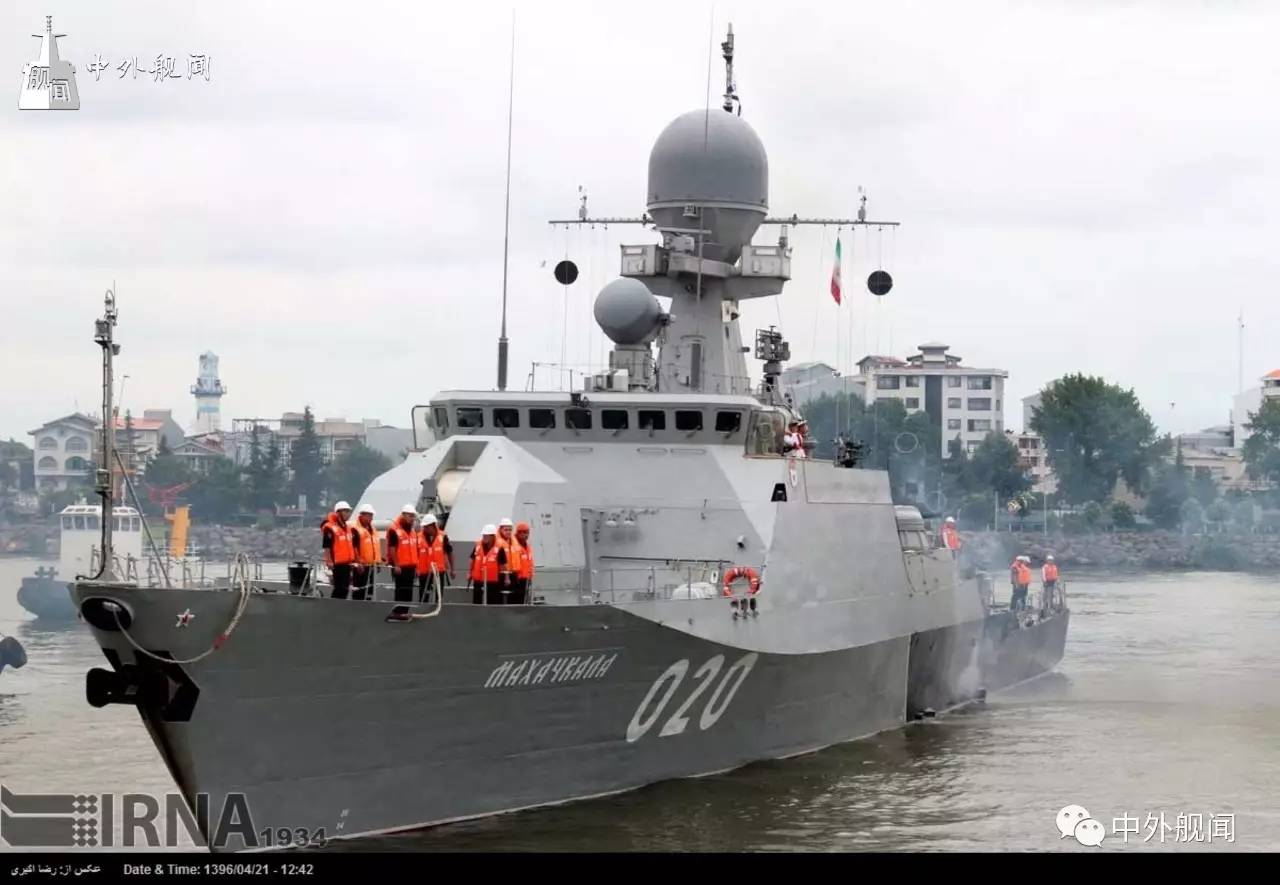 今日舰闻俄罗斯海军里海舰队21630型暴徒级小型导弹舰访问伊朗