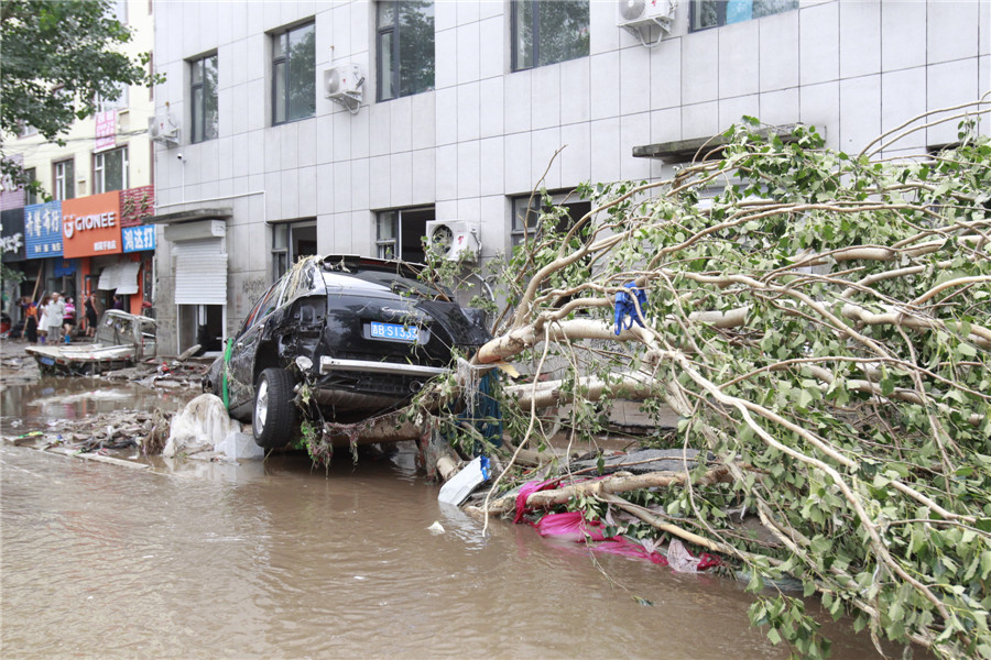 永吉县洪水图片