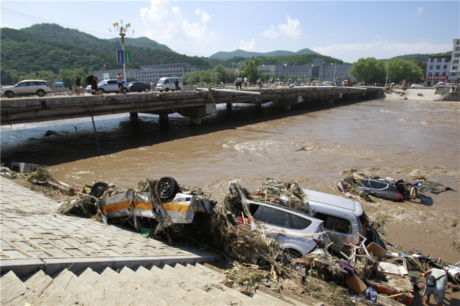 永吉县洪水图片