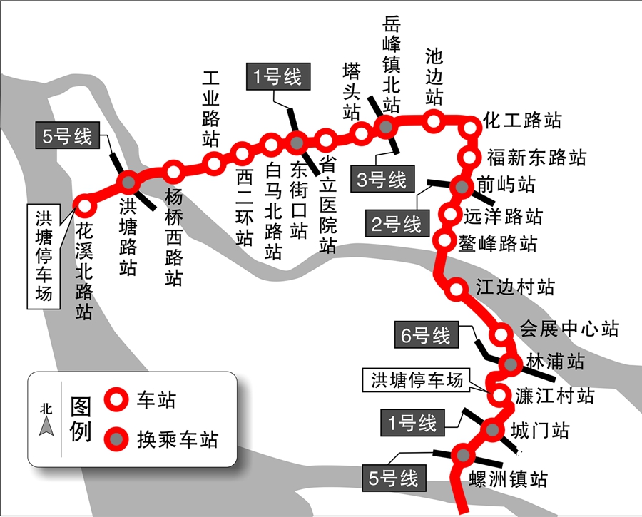 福州4号线二期线路图图片