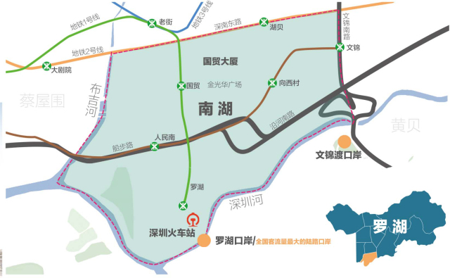 深圳罗湖口岸地图图片