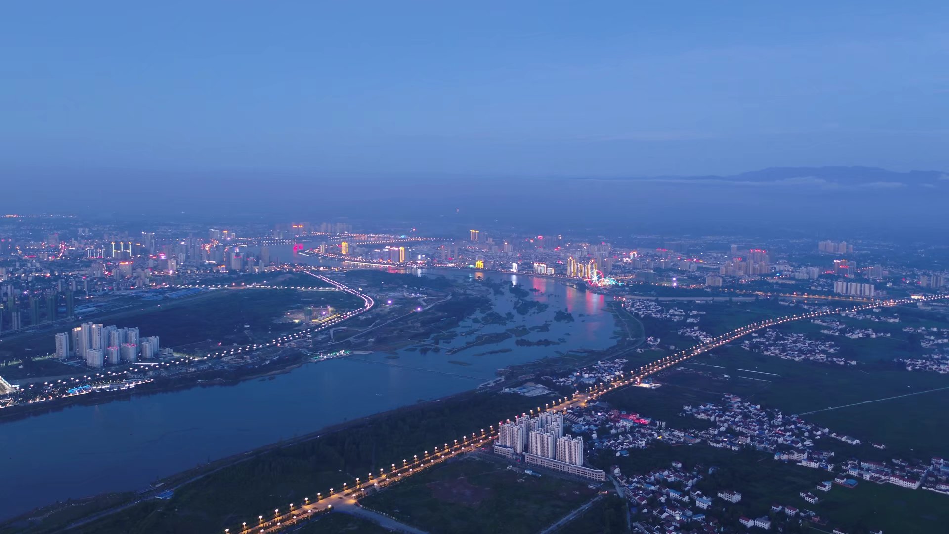 汉中龙岗大桥夜景航拍视频强势来袭这就是我们的汉中