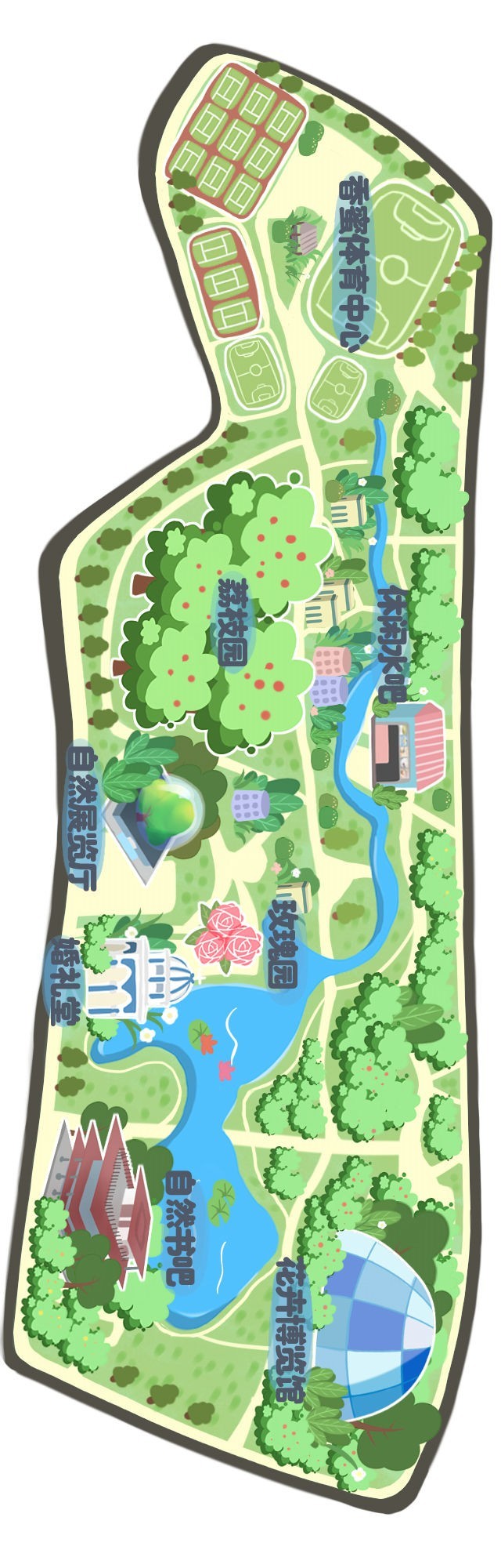 深圳香蜜湖公园地图图片