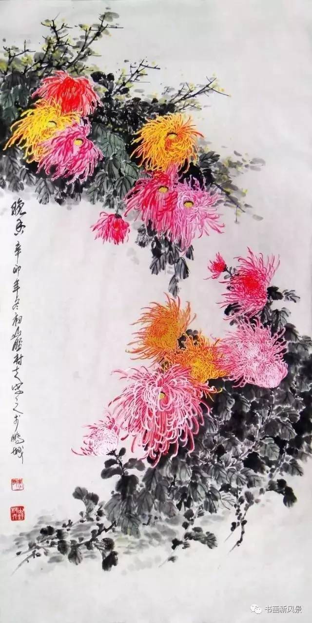 菊花谁画的最有名图片