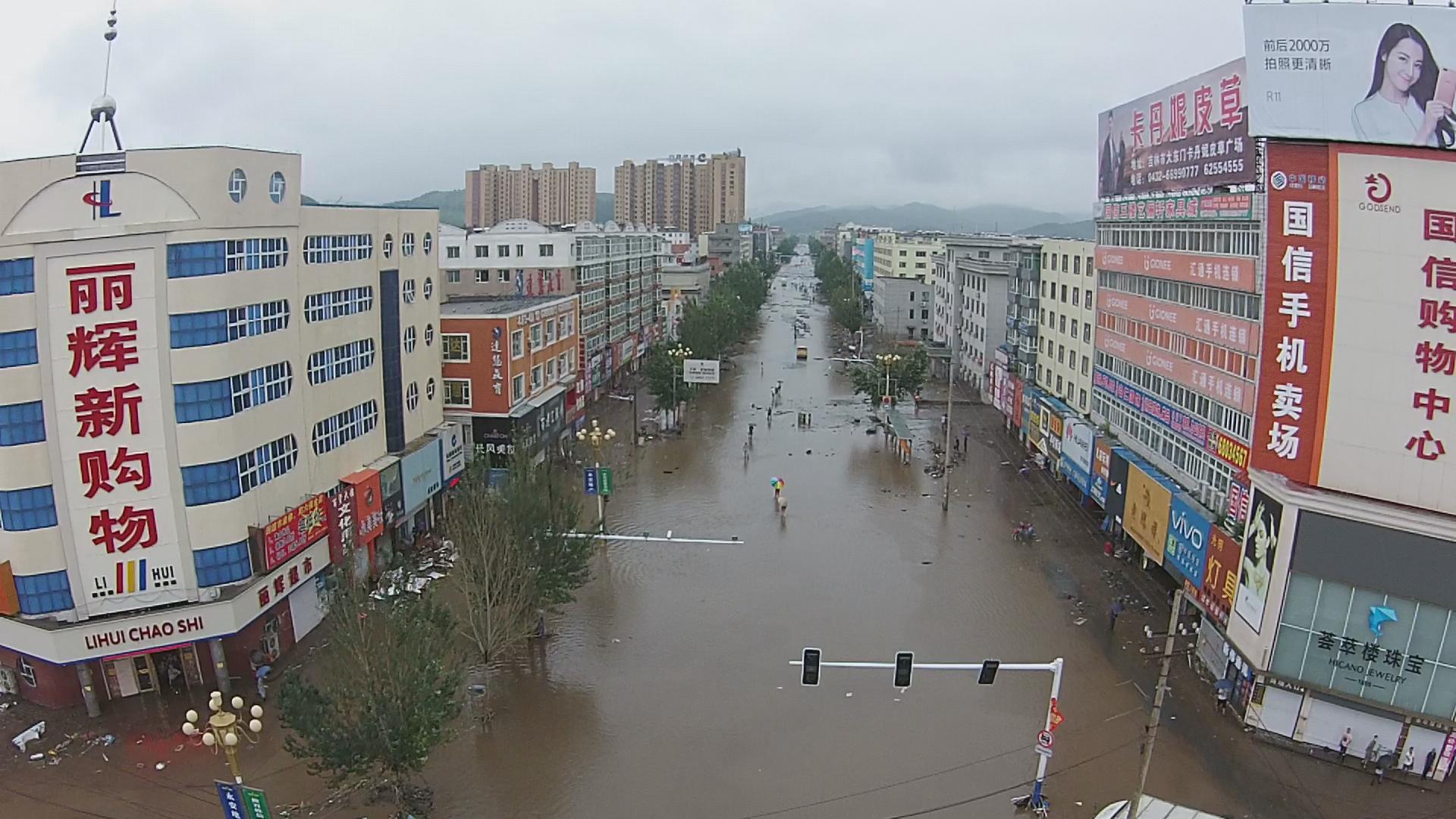 永吉县洪水图片