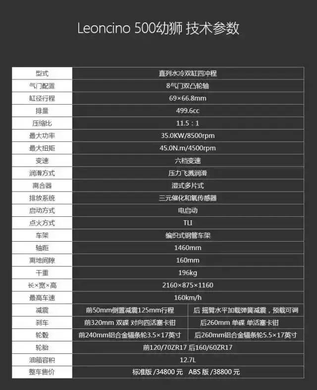 贝纳利500摩托车的报价图片