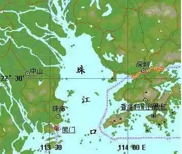 珠江口地图全图高清版图片