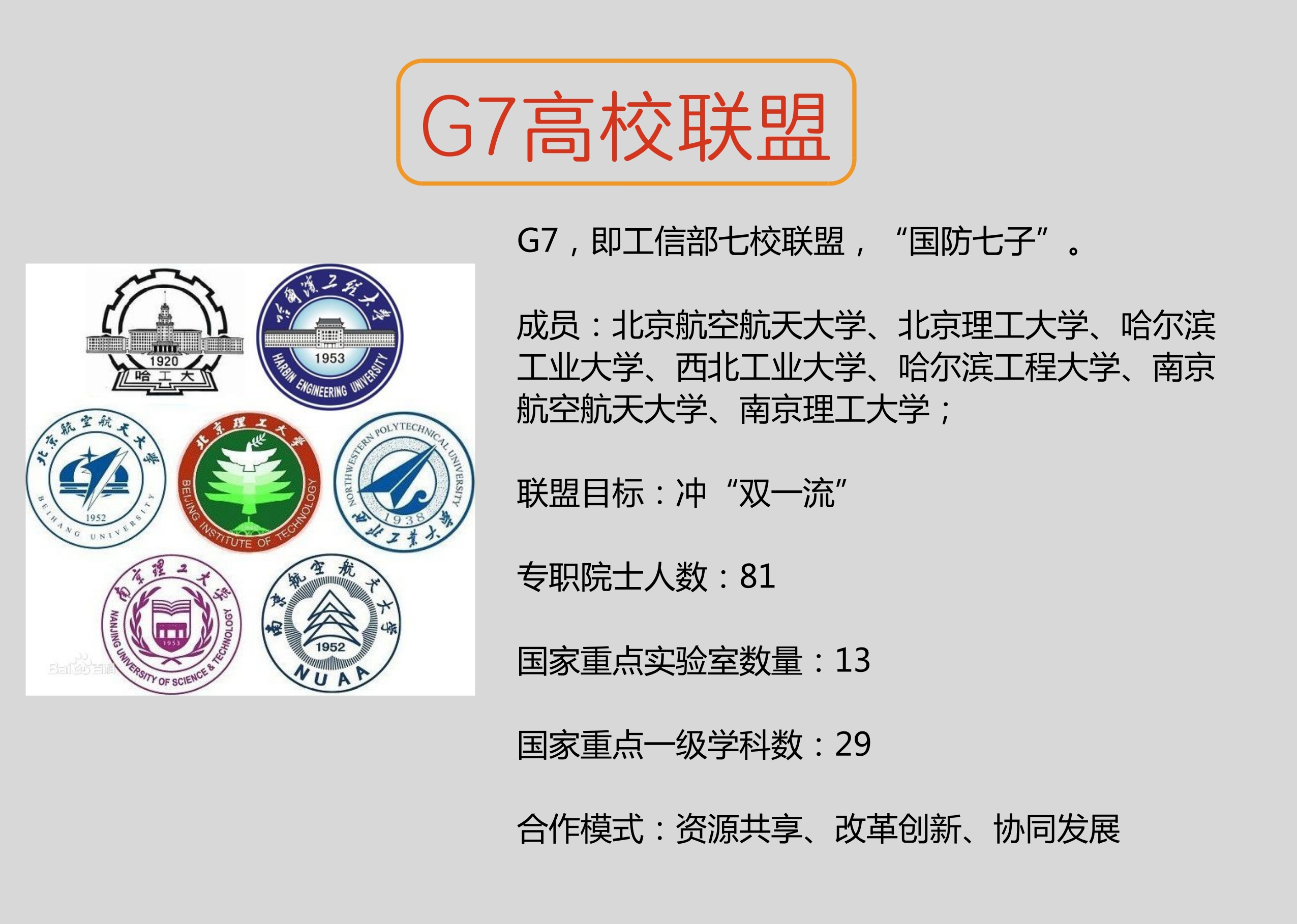 c9,g7,e9:这些大学联盟有哪些成员?有啥优势?