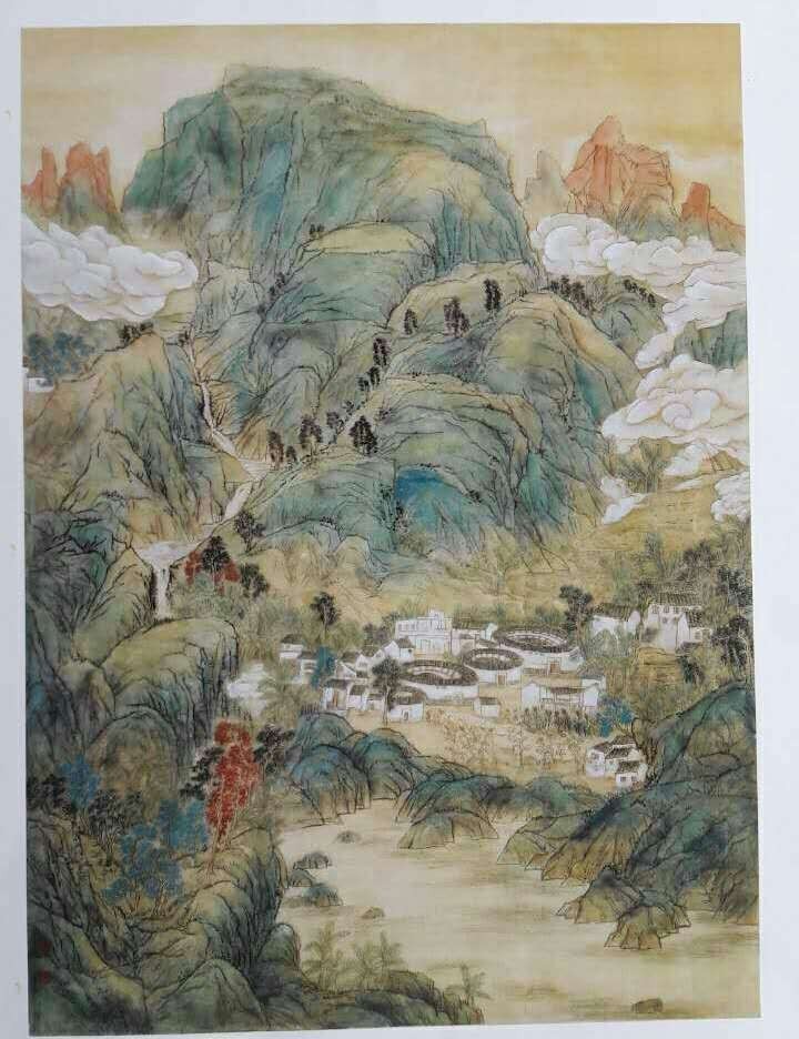 刘玲国画作品展