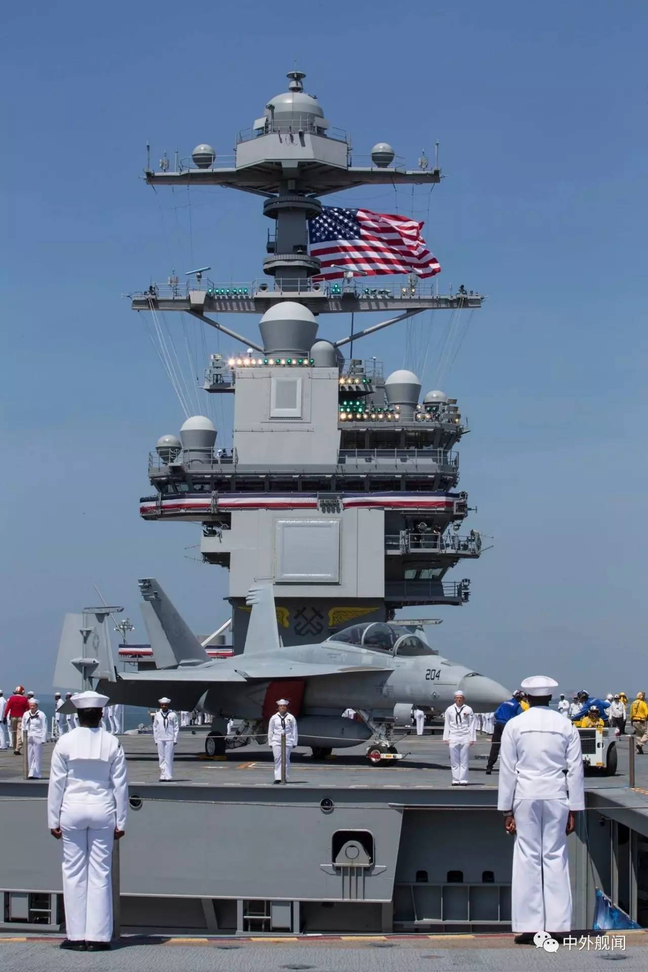 【今日舰闻】美国海军福特号核动力航空母舰正式服役