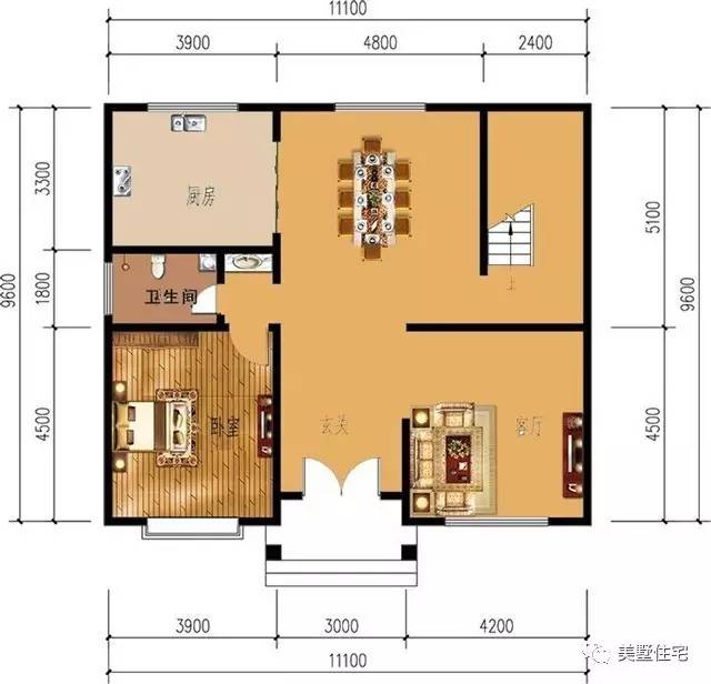 11x9米自建房宅基地小,卻被設計豪宅感