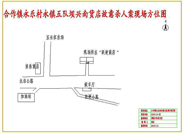 现场方位示意图图片