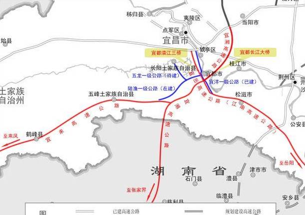 宜来高速公路全长约180公里,其中宜昌境段约90公里,恩施州境段约90