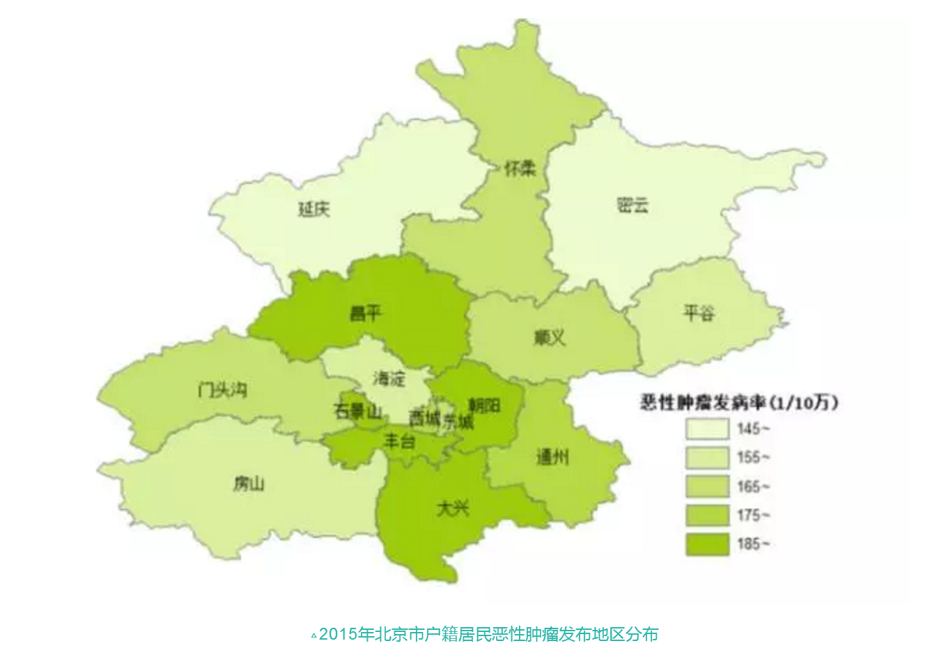 北京公佈最新癌症地圖 這次的