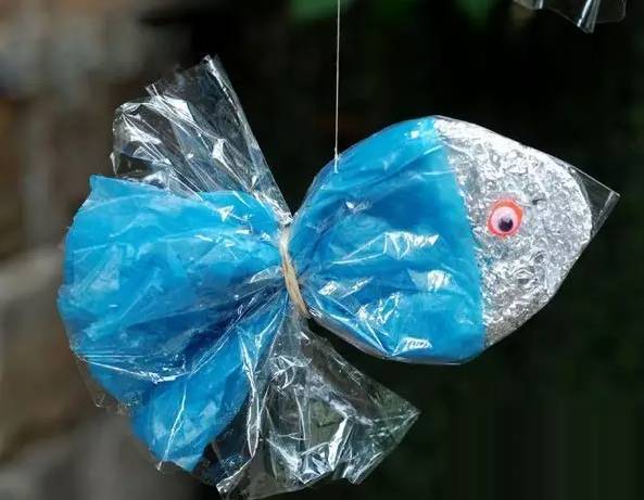 塑料袋手工制作小动物图片