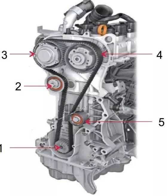 奥迪3.0正时皮带安装图图片