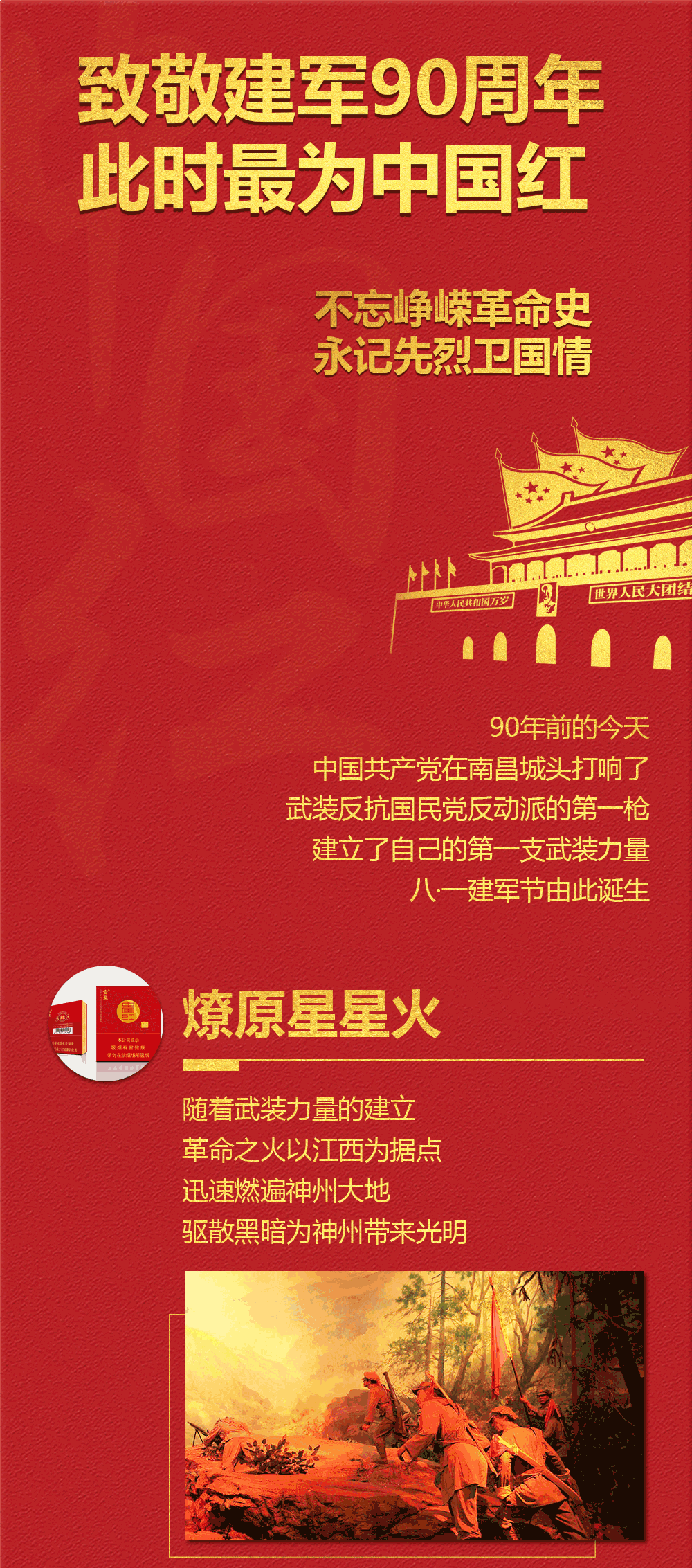 致敬建军90周年,此时最为中国红!