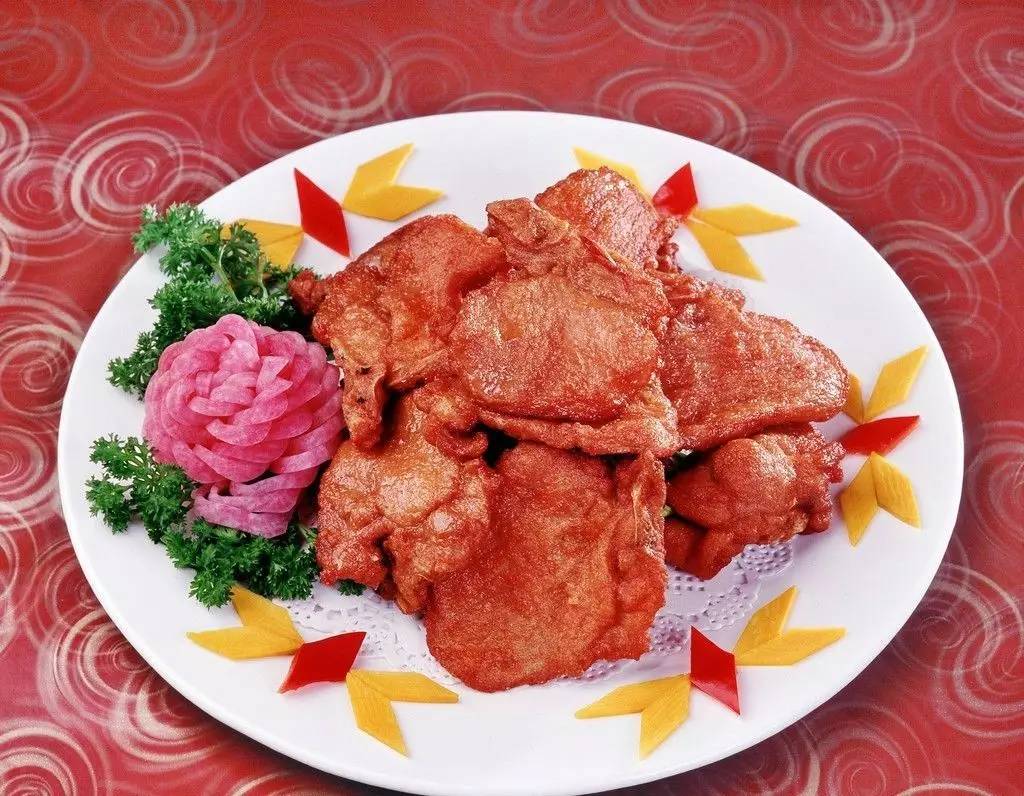天水名菜—虾酱肉图片