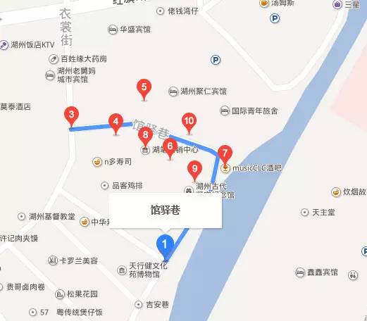 湖州衣裳街地图图片