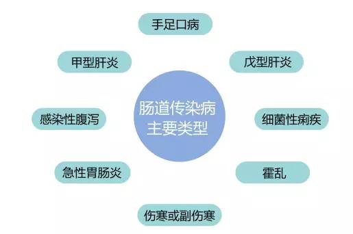 夏季最常见的肠道传染病的主要类型类型夏季最常见的肠道传染病来