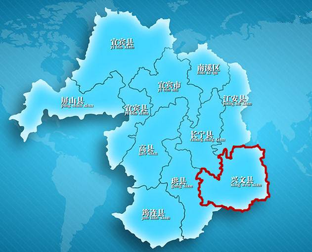 巴中兴文镇地图图片