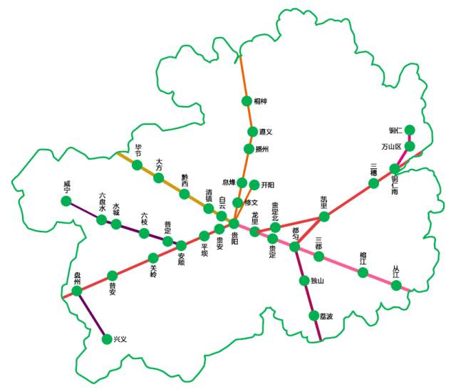 贵州高铁线路图2021图片