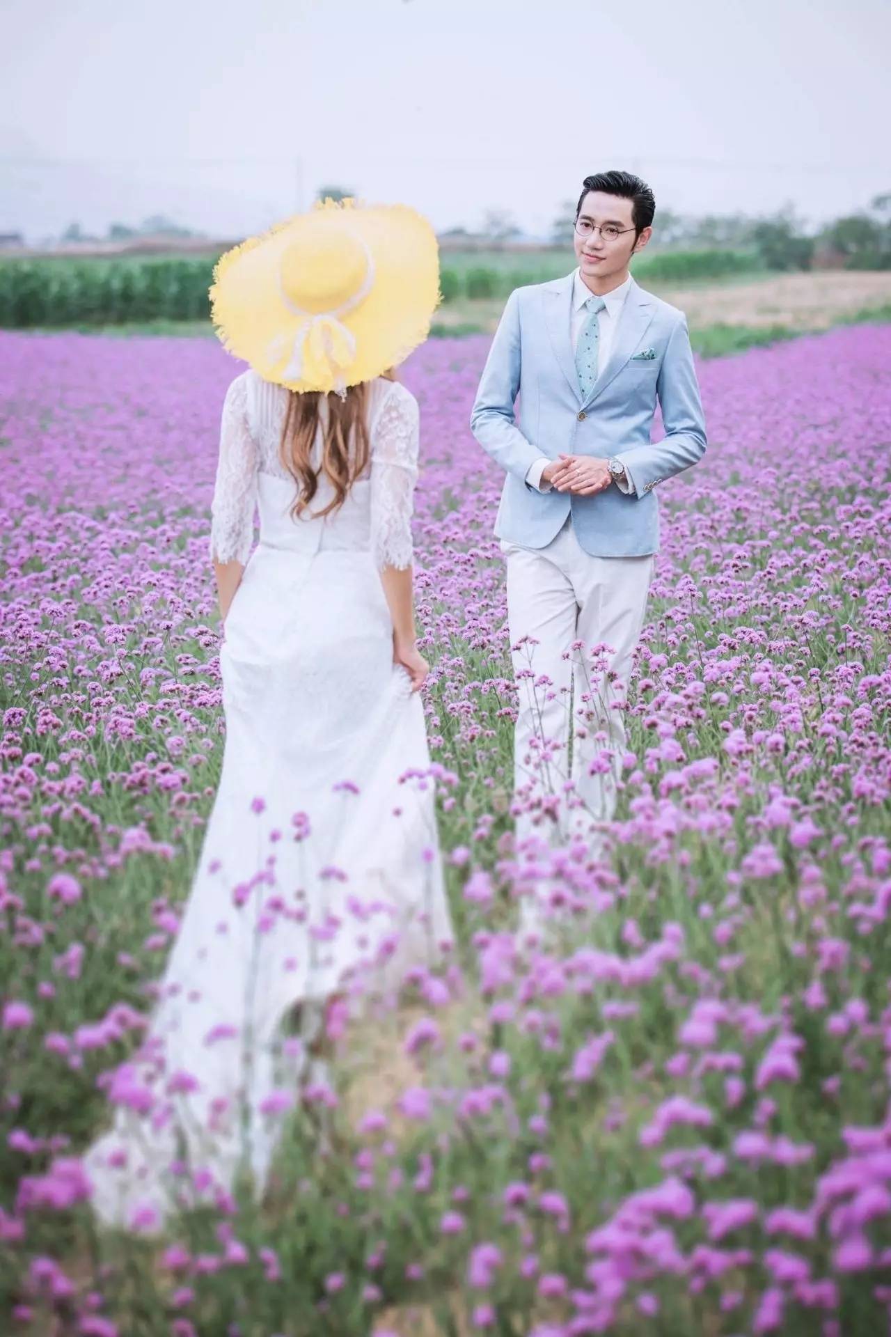 薰衣草的婚纱照_薰衣草花海婚纱照(2)