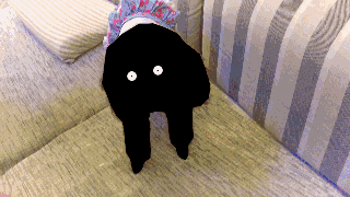 黑狗震惊的表情包gif图片